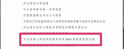 beat365官网14教育学团支部荣获2016年度“全国五四红旗团支部”称号